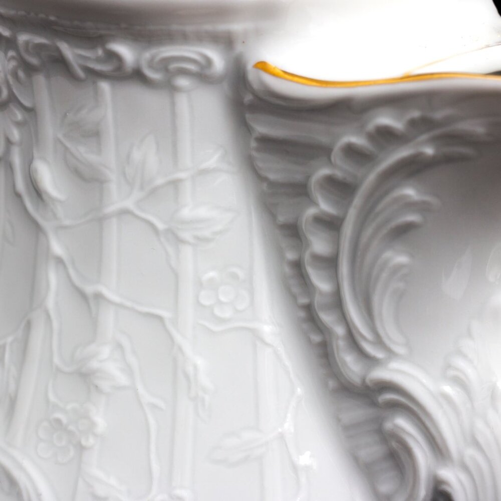Vintage Coffee Pot With Lid Rosenthal Sanssouci Selb Germany White Porcelain - Picture 6 of 10
